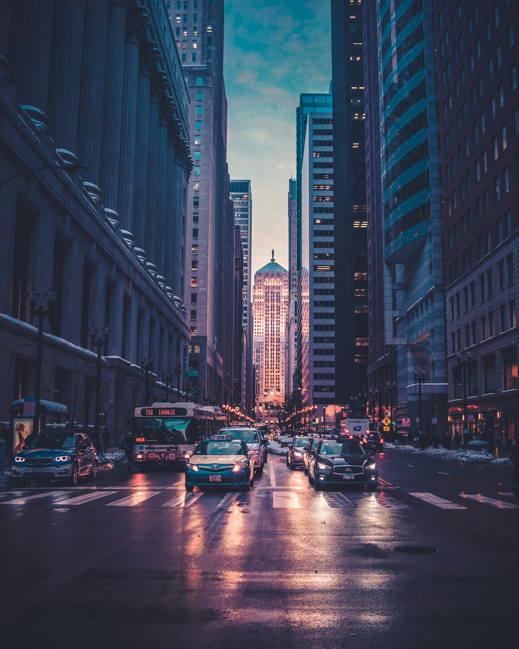 Blue hour street